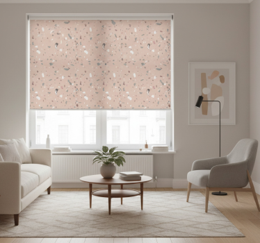 Rulou geam bej terrazzo bej - TenStickers