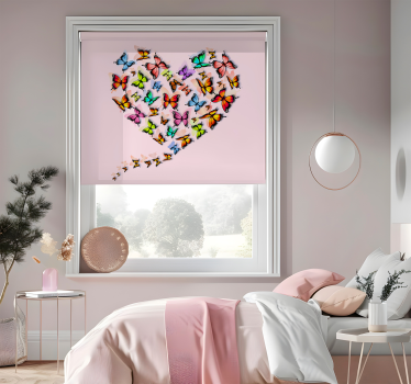Rulou geam fluturi design inimii - TenStickers