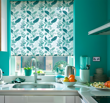 Rulou geam nordic flora - TenStickers