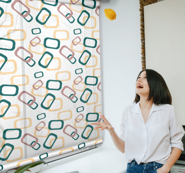 Rulou geam nordic Forme abstracte neregulate - TenStickers
