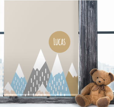 Rulou geam nordic munți nordici cu nume - TenStickers