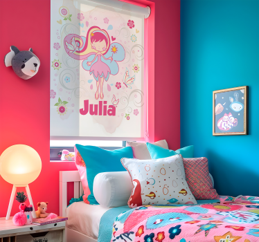 Rulou geam personalizat zână cu fluturi - TenStickers