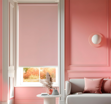 Rulou geam roz pastel roz plat - TenStickers