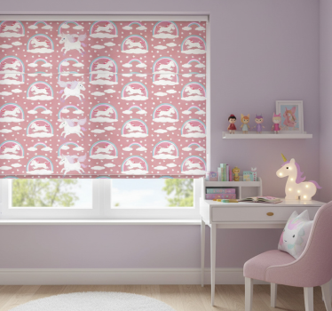 Rulou geam roz temă unicorn magic - TenStickers