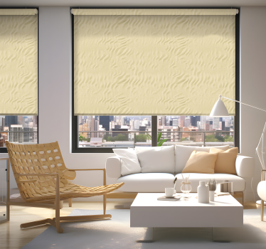 Rulou geam salon textura de nisip bej - TenStickers