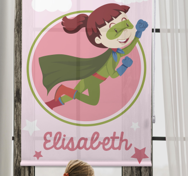 Rulou geam supereroi zbor eroic de copil - TenStickers