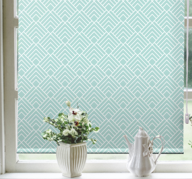Rulouri cu zigzag albastru deschis nordic cu rulou - TenStickers