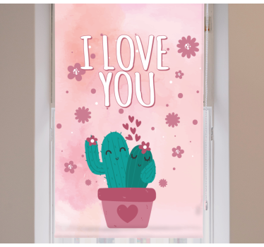 Valentine's day cactus minunat dormitor fereastră - TenStickers