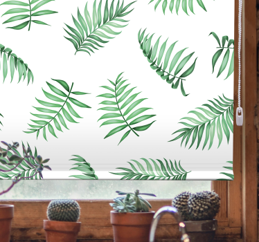 Verde frunze de palmier copac rulou - TenStickers