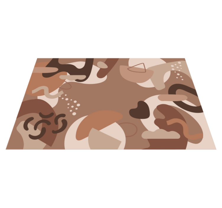 Naproane modern forme abstracte mocha mousse - TenStickers