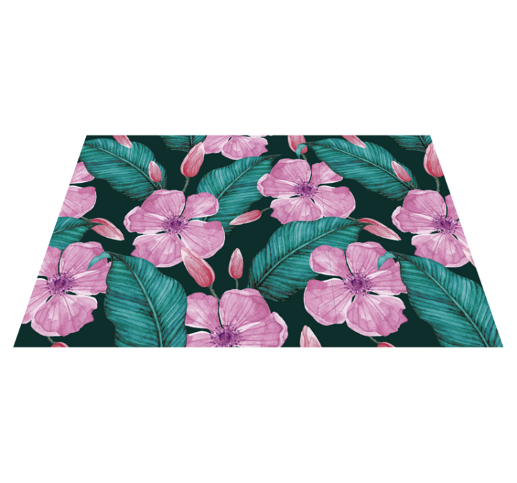 Naproane de textură cu motiv floral tropical - TenStickers