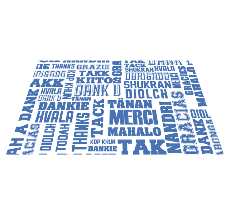 Mulțumesc în multe limbi plăcuțele restaurantelor - TenStickers