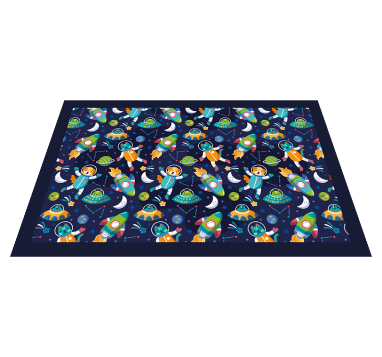 Naproane pentru copii aventură colorată în spațiu - TenStickers