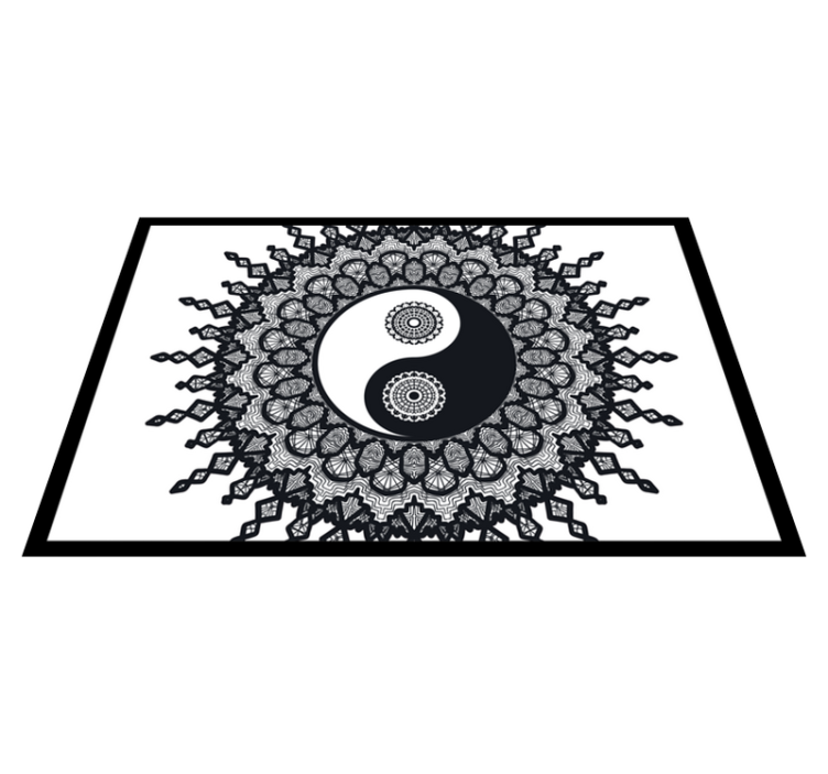 Ying yang paisley placemats - TenStickers
