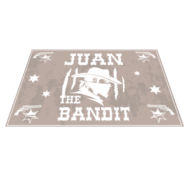 Bandit cu nume de nume placemats - TenStickers