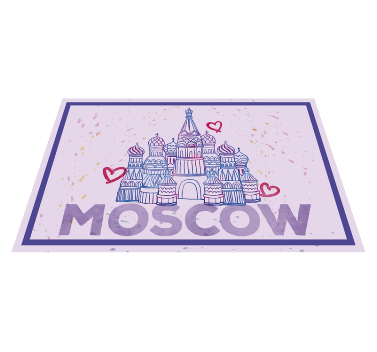 Naproane original ilustrație a unui monument din moscova - TenStickers