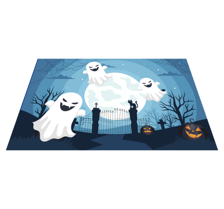 Naproane de halloween scenă de fantome jucăușe - TenStickers