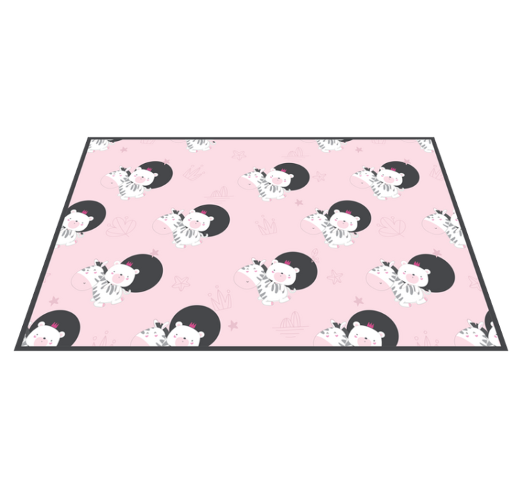 Naproane pentru copii cu ilustrații drăguțe de zebră - TenStickers