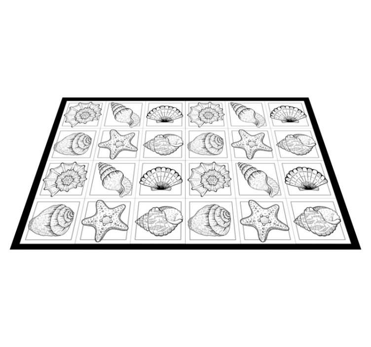 Naproane original cu motiv model de scoică - TenStickers