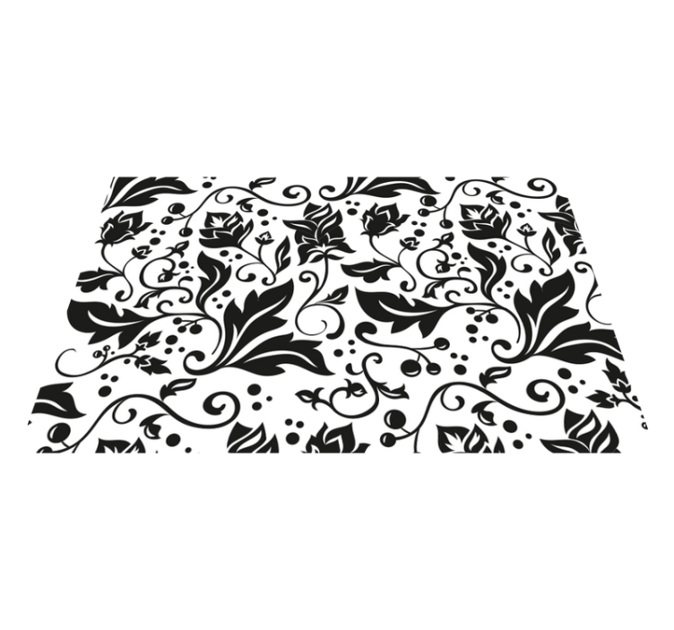 Naproane de textură model floral negru - TenStickers