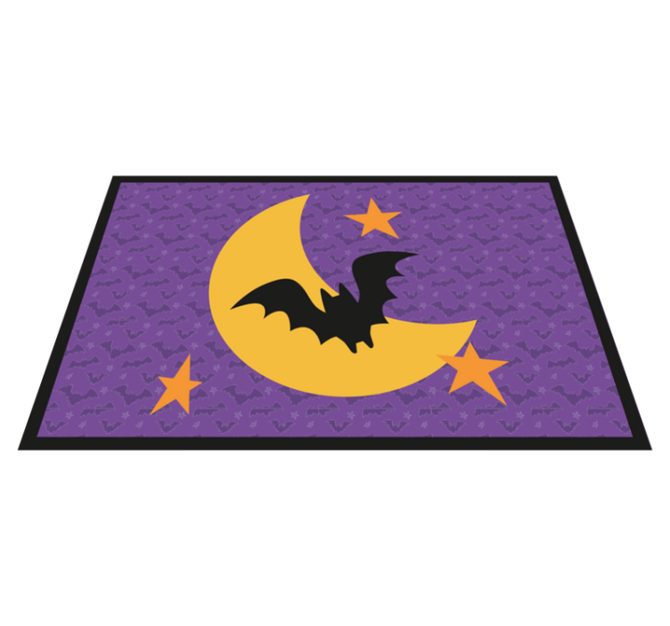 Stelele lunii și un liliac de halloween pentru liliac - TenStickers
