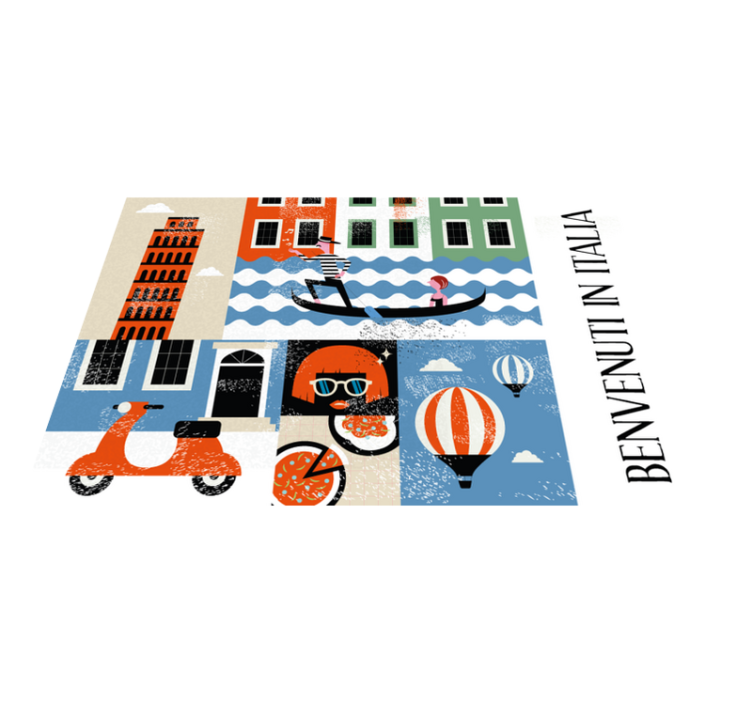 Naproane original peisaj italian vibrant - TenStickers