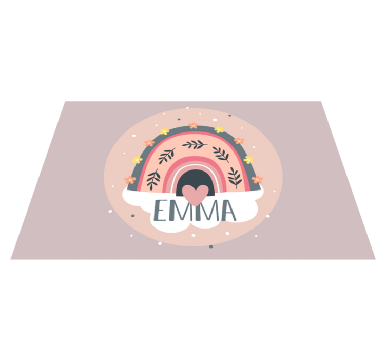 Curcubeu cu nume pentru huse personalizate - TenStickers