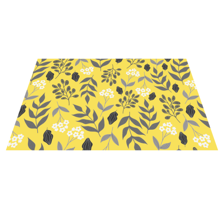 Naproane modern cu motiv floral galben - TenStickers