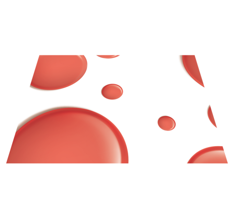 Cercuri moderne rosii placemats rosii - TenStickers