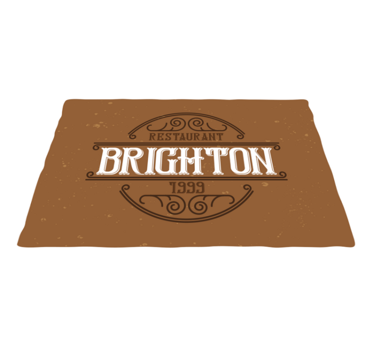 Naproane cu texte logo restaurant brighton - TenStickers