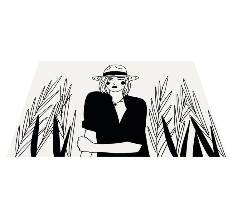 Naproane original ilustrație femeie stilată - TenStickers