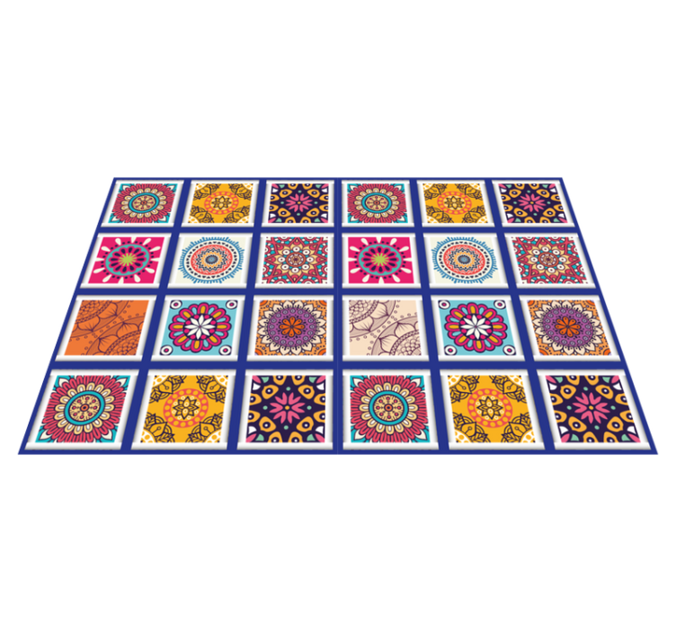 Naproane original cu modele florale geometrice - TenStickers