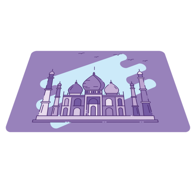 Naproane modern silueta taj mahal - TenStickers