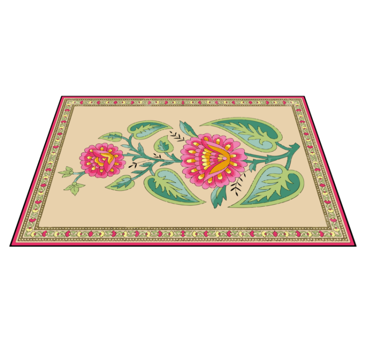 Placemats originale flori mughal indiene - TenStickers