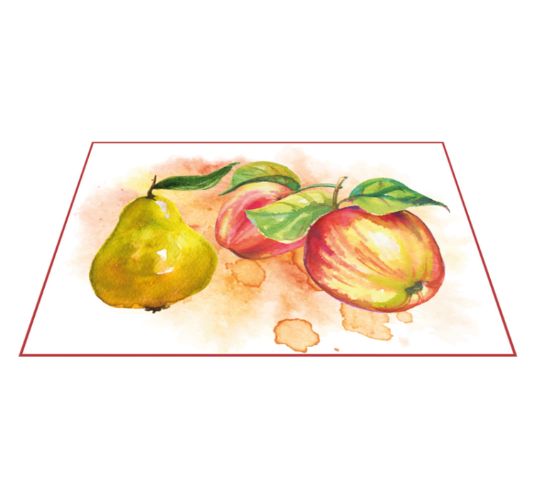 Pere și mere placemats originale - TenStickers