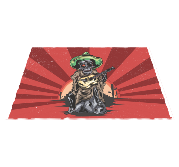 Naproane de halloween muzician mariachi schelet - TenStickers