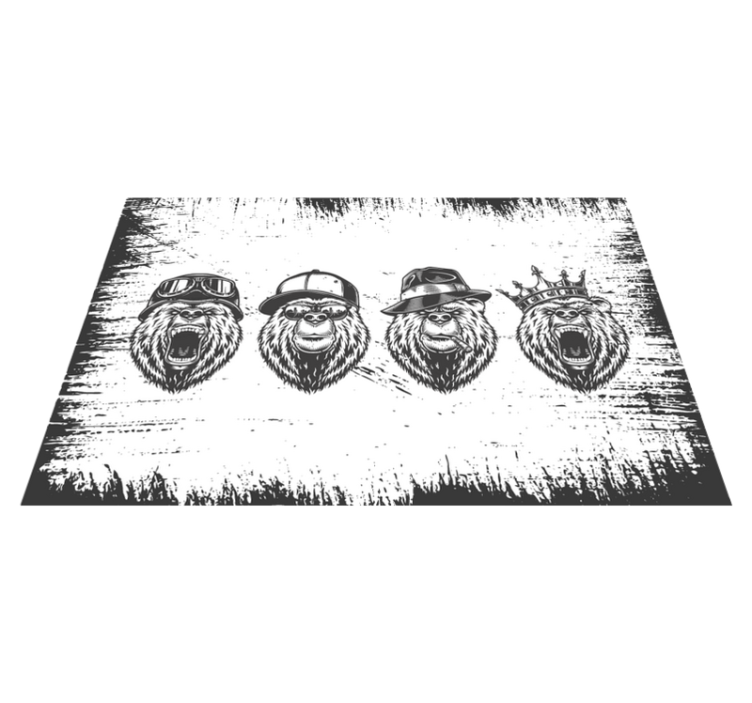 Naproane original portrete elegante de urși - TenStickers