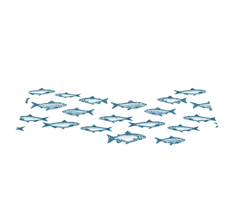 Naproane original model pești înotători - TenStickers