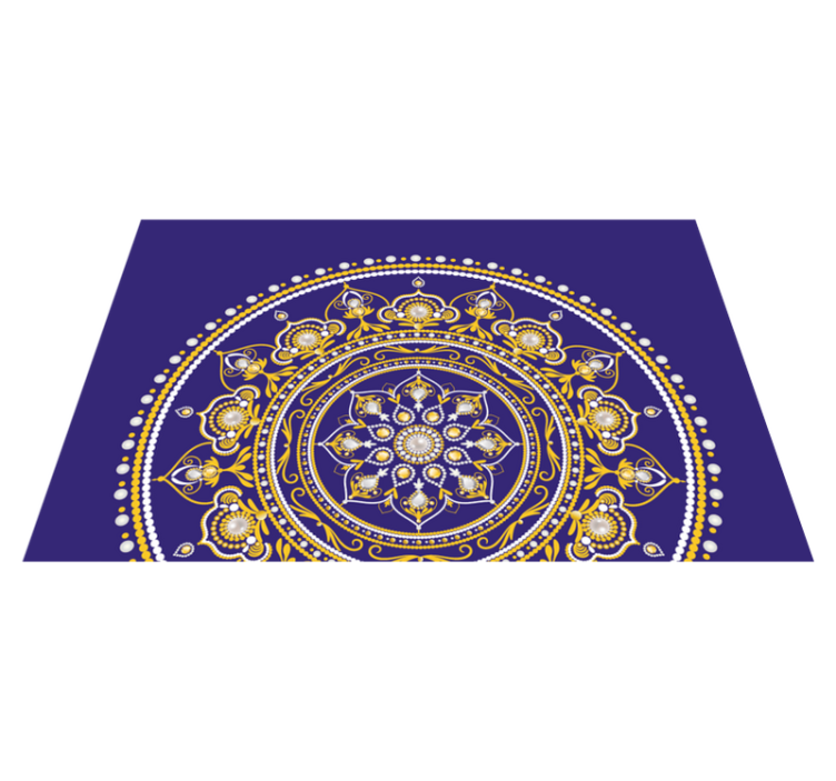 Naproane original mandala aurie intricată - TenStickers
