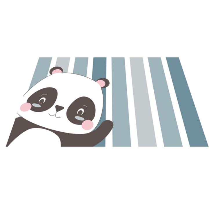Naproane pentru copii design cu personaj panda - TenStickers