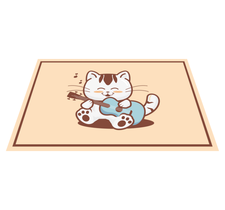 Naproane pentru copii cu personaj muzical pisică - TenStickers