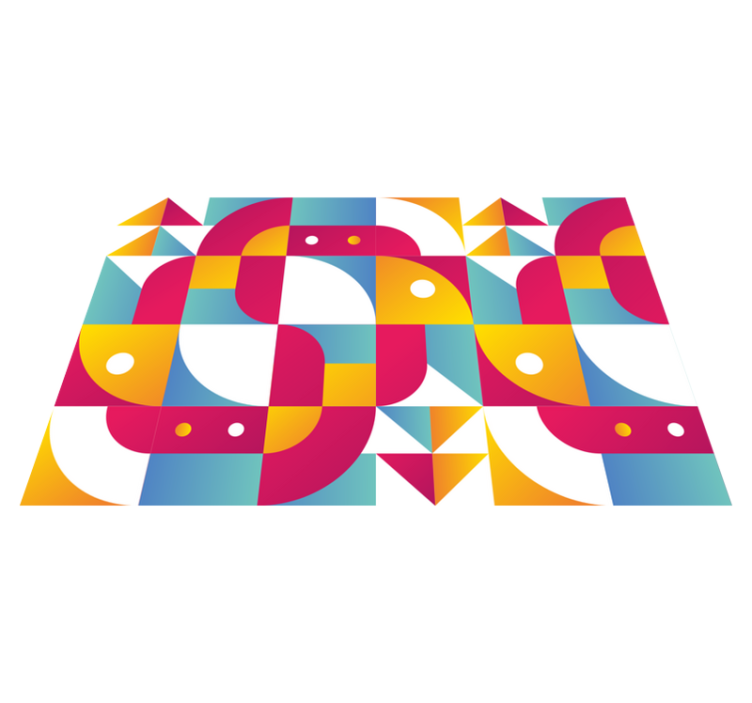 Naproane modern cu modele geometrice îndrăznețe - TenStickers