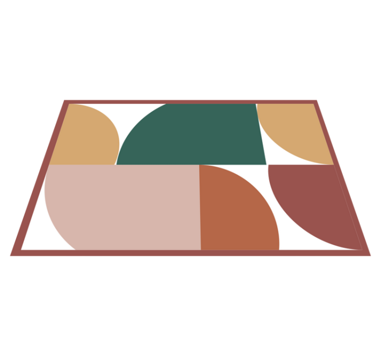 Naproane modern cu segmente colorate geometrice - TenStickers