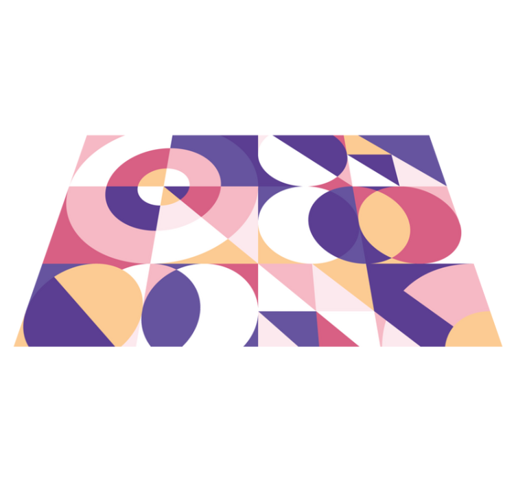 Naproane modern cu aranjament geometric de culori - TenStickers