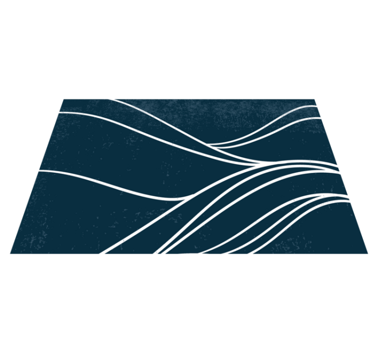 Naproane modern cu model elegant de valuri - TenStickers