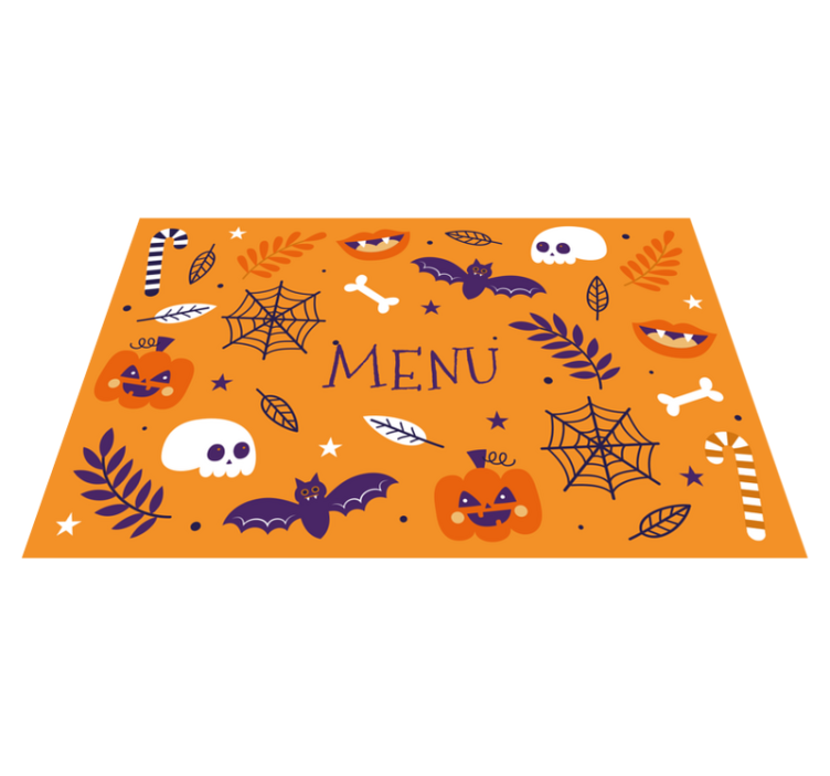 Naproane de halloween meniu înfricoșător de halloween - TenStickers