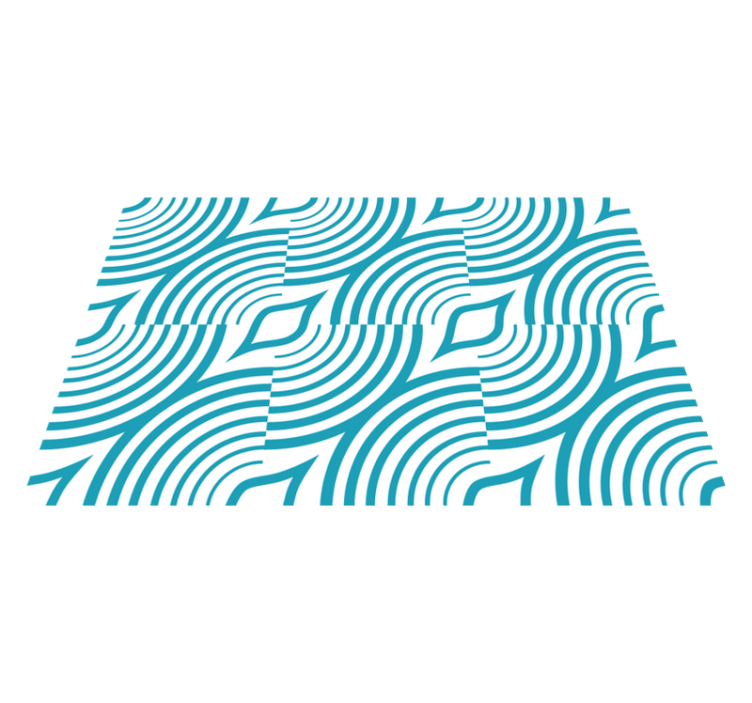 Naproane modern model de val curbat - TenStickers