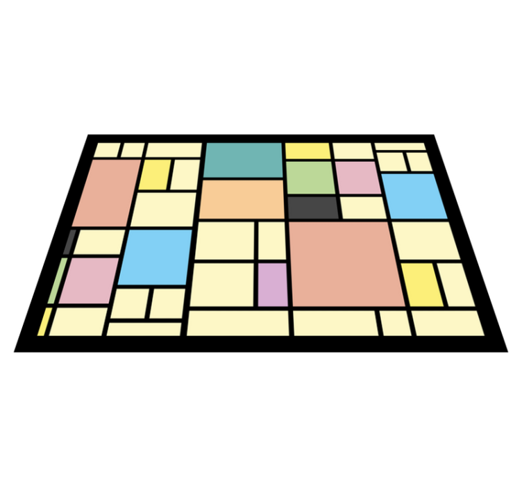 Naproane modern cu model abstract geometric - TenStickers