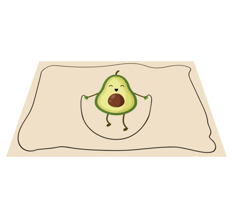 Naproane pentru copii salopetă avocado fericit - TenStickers