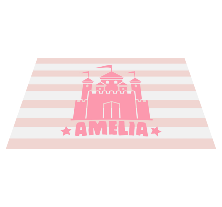 Naproane pentru copii castel cu steaguri - TenStickers